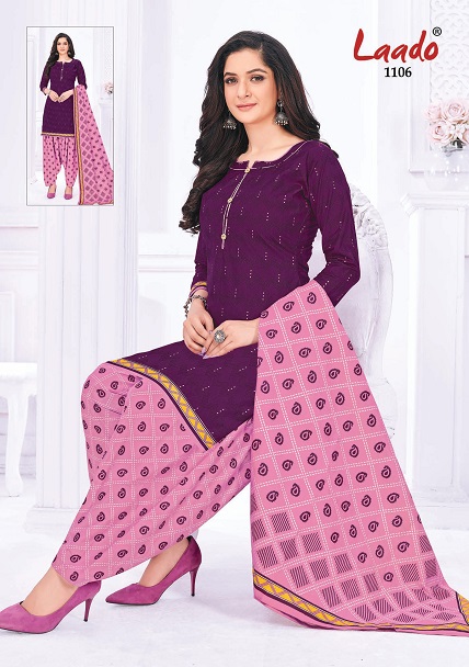 Laado Priti Patiyala Vol-11 Cotton Print Designer Readymade With Inner